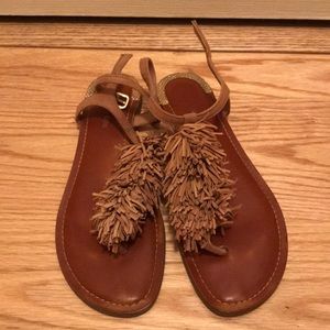 Gianni Bono Fringe Sandals